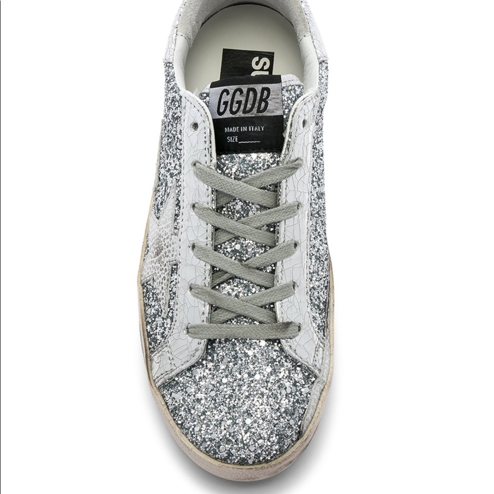 Golden Goose Superstar Sneaker Glitter Silver